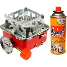 Туристическая плита Sundays Квадратная TBD0603069101 (с газовым баллоном Дружба ДР-520)