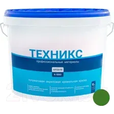 Краска Техникс Для кровли К-5002 (10кг, зеленый)