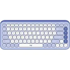 Клавиатура Logitech Pop Icon Keys 920-013090 (сиреневый/белый, с гравировкой)