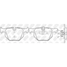 Тормозные колодки дисковые задняя ось NIBK PN0092