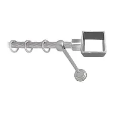 Карниз для штор Lm Decor Куб 177 1р витой (сатин, 1.6м)