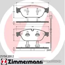 Тормозные колодки Zimmermann 251582002