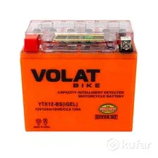 Мотоаккумулятор VOLAT YTX12-BS iGEL L+ (12 А/ч)