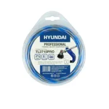 Леска для триммера 2,7 мм х 15 м трехслойная сечение витое HYUNDAI TL-2715 PRO