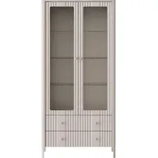 Шкаф-витрина Black Red White Dalia REG2W2S (персидский жемчуг)