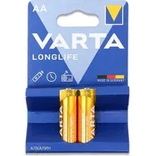Комплект батареек Varta Longlife AA / V04106113412 (2шт)
