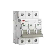 Выключатель автоматический EKF Averes AV-10 3P 6A (C) 10kA