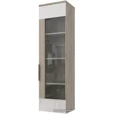 Шкаф-витрина Stolline Альянс 2023004350500 (белый глянец/дуб крафт)
