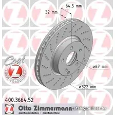 Тормозной диск Zimmermann 400366452