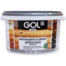 Пропитка GOL Wood Aqua Защитно-декоративная 2.5 кг (иней)