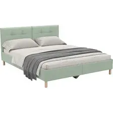 Кровать Mio Tesoro 734 160х200 (серо-зеленый 1328)