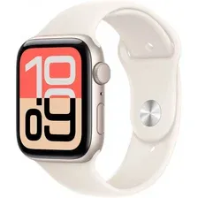 Умные часы Apple Watch SE 3 44 мм (алюминиевый корпус, звездный свет/звездный свет, спортивный силиконовый ремешок S/M)
