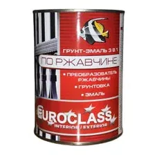 Грунт-эмаль по ржавчине EUROCLASS красная 0,9 кг