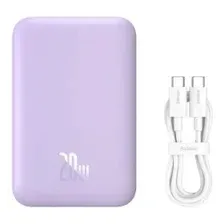 Внешний аккумулятор Baseus Magnetic Mini Air Wireless Fast Charge 6000мАч 20Вт сиреневый CN PPCXM06A