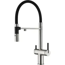 Смеситель Paulmark Gravity Gr213888-BS (стальной/нержавеющая сталь)