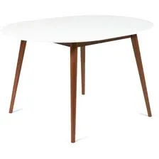 Кухонный стол TetChair Bosco раскладной (белый/коричневый)