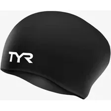 Шапочка для плавания TYR Long Hair Wrinkle-Free Silicone Cap LCSL/001 (черный)