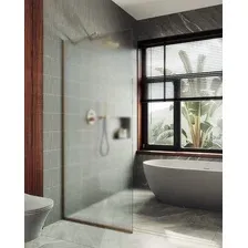 Душевая стенка MaybahGlass 89x195 MGD-690-2у (сатин стекло/бронза)
