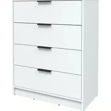 Комод Интерлиния Концепт КТ-К80 Глосс (белый платинум/белый)