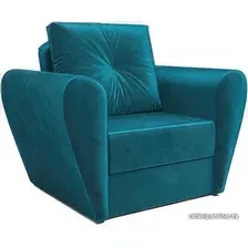 Кресло-кровать Мебель-АРС Квартет (бархат, сине-зеленый Star Velvet 43 Black Green)