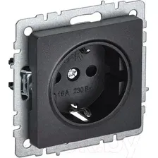Розетка IEK Brite BR-R14-16-K02 (черный)