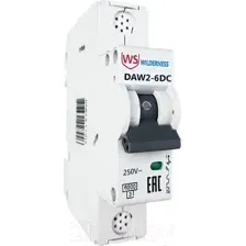 Выключатель автоматический Wilderness DAW2-6DC 1P 10A C 6kA 250В DC / DAW2-6DC-1-C010
