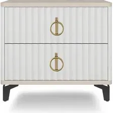 Тумба Shtabe Royal 5103 эко (макиато/черный/р.золото)