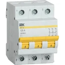 Выключатель нагрузки IEK ВН-32 3Р 125А MNV10-3-125 (мини-рубильник)