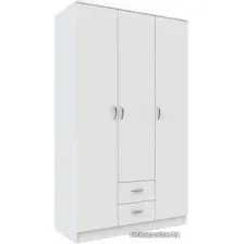 Шкаф распашной Anrex Romano 3D2S (белый)