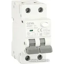 Дифференциальный автомат GEYA GYR9NM-C25-30mA 1P+N 25A C 6 kA 30mA A 2M GYR9NM1PC25A30