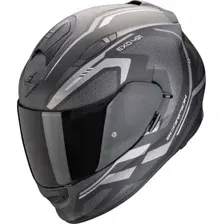 Мотошлем Scorpion Exo Exo-491 Kripta (р. XS, черный матовый/серебристый)