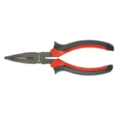 Длинногубцы Black Nickel, 180 мм, изогнутые, двухкомпонентные рукоятки Matrix 17460