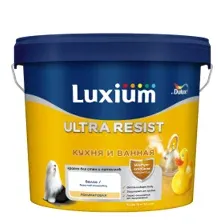 Краска ВД LUXIUM Ultra Resist для кухни и ванной матовая 5 л