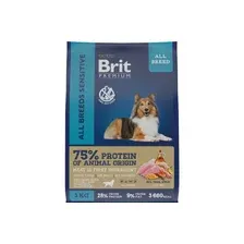 Сухой корм для собак Brit Premium Dog Sensitive для взрослых собак всех пород с чувствительным пищеварением с ягненком и индейкой 3 кг