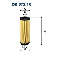 Фильтр масляный FILTRON OE 672/10 BMW F30/F31/G11 15>