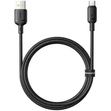 Кабель Baseus Silky Fast Charging Data Cable USB Type-A - USB Type-C 3A (1 м, черный)