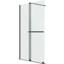 Душевая стенка Niagara Nova NG-671-12BLACK 120x200 (черный матовый/прозрачное стекло)