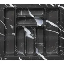 Лоток для столовых приборов AKS 600 Marble 540x485 (черно-серый мрамор)