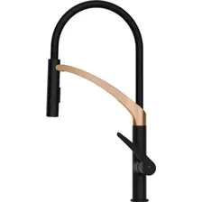 Смеситель Rubineta Ultima-50, BK/RG, UL500638