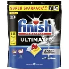 Капсулы для посудомоечной машины Finish Powerball Ultimate AIO, лимон, 115 шт