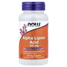 Витамины, минералы Now Foods Alpha Lipoic Acid 100 мг (60 капсул)