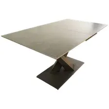 Обеденный стол LAGOMA Гарда керамика раскладной 160x200 (темно-серый матовый)