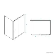 Душевой уголок RGW PA-74B 410874171-14 170x110 (черный/прозрачное стекло)