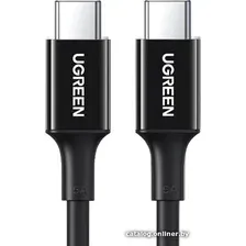 Кабель Ugreen US300 80371 USB Type-C - USB Type-C (1 м, черный)