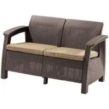Скамья двухместная CORFU LOVE SEAT коричневый