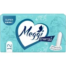 Тампоны Meggi Energy super, 12 шт