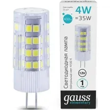 Светодиодная лампочка Gauss Elementary G4 12V 4W 400lm 4100K 10724