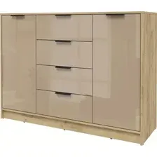 Тумба Интерлиния Концепт КТ-Т140 Глосс (дуб золотой/капучино глянец)