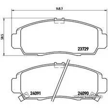 Тормозные колодки Brembo P28034