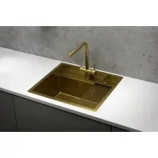 Кухонная мойка Granula Kitchen Space 6051 (золото сатин)